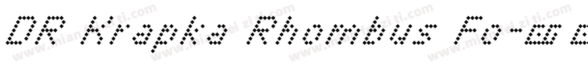 DR Krapka Rhombus Fo字体转换
